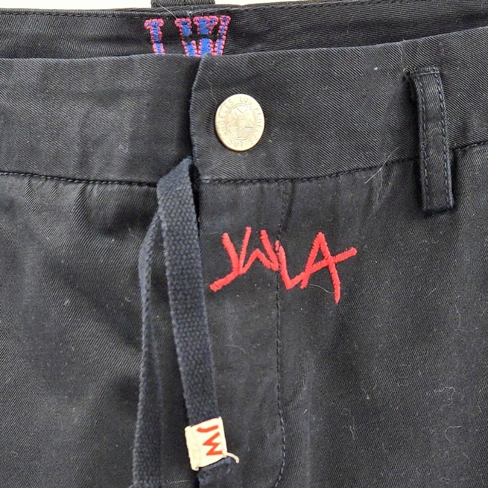 Johnny Was Pants Black‎ Embroidered Cargo Crop - Picture 4 of 15